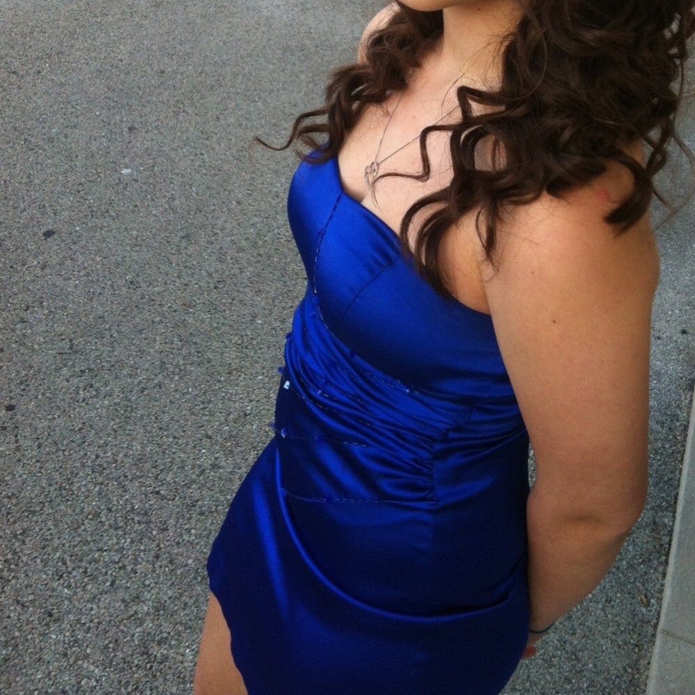 Homecoming royal blue dress